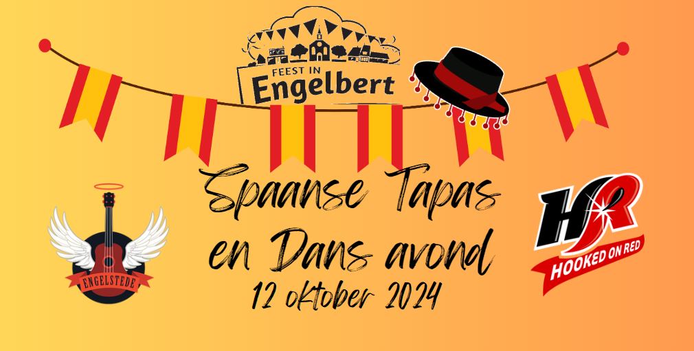 Spaanse Tapas en dansavond 12 oktober